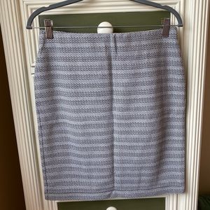 LOFT Black and White Pencil Skirt